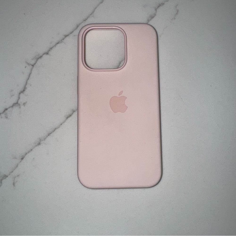 Apple Silicone Pink iPhone 15 Pro Case